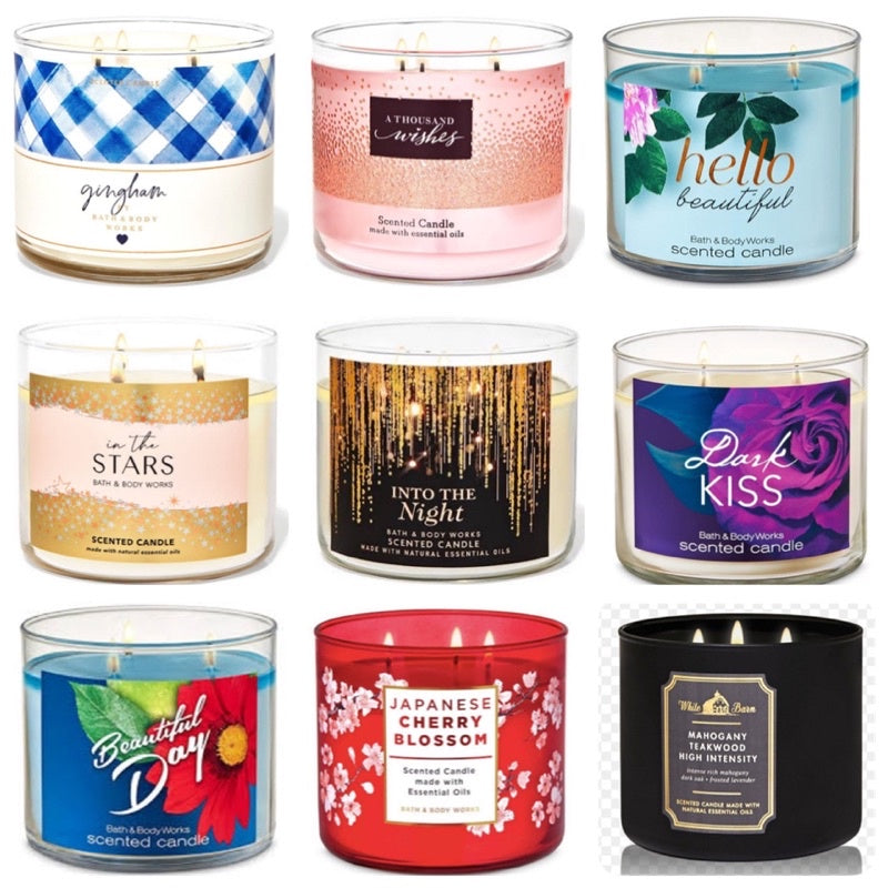 Bath & Body Works 3-Wick Scented Candles
